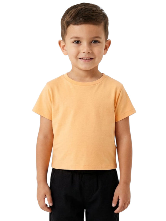 Image for Kids Boy's Plain Solid Top,Orange