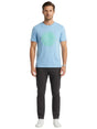 Image for Men's Printed Top,Light Blue