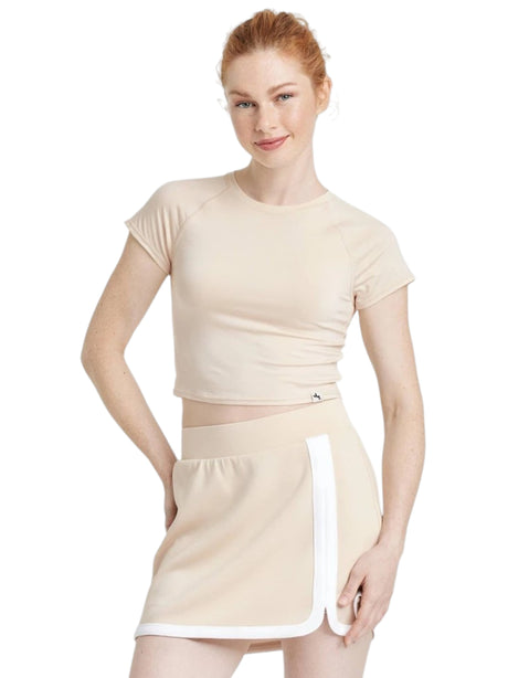 Image for Women's Plain Solid Top,Beige