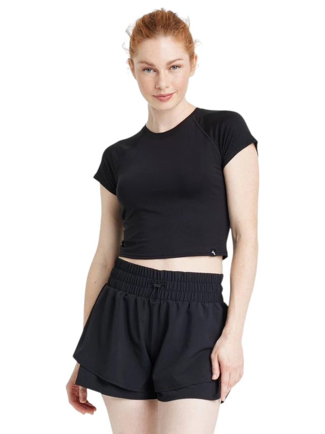 Image for Women's Plain Solid Top,Black