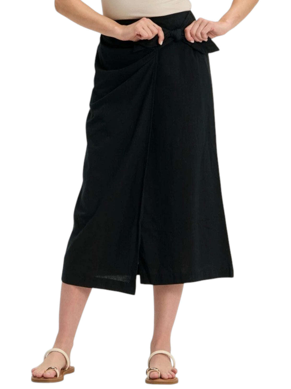 Image for Women's Plain Solid Skirt,Black
