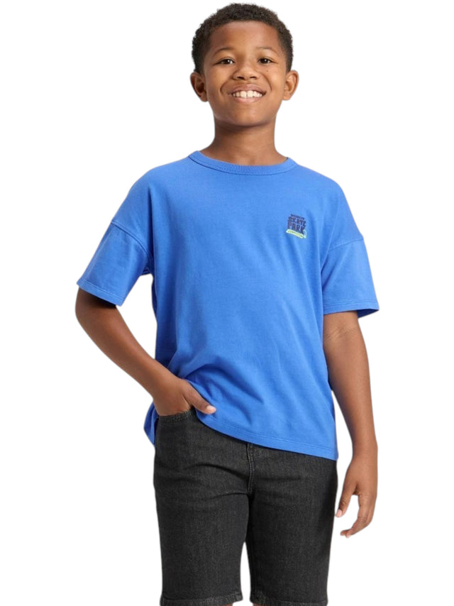 Image for Kids Boy's Printed Back Top,Blue