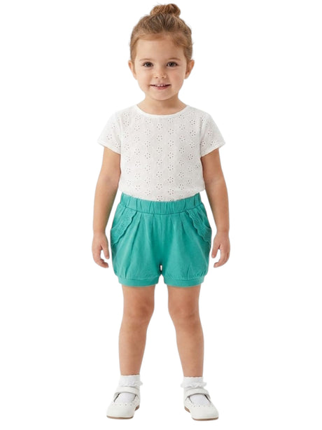 Image for Kids Girl's Plain Solid Short,Dark Turquoise