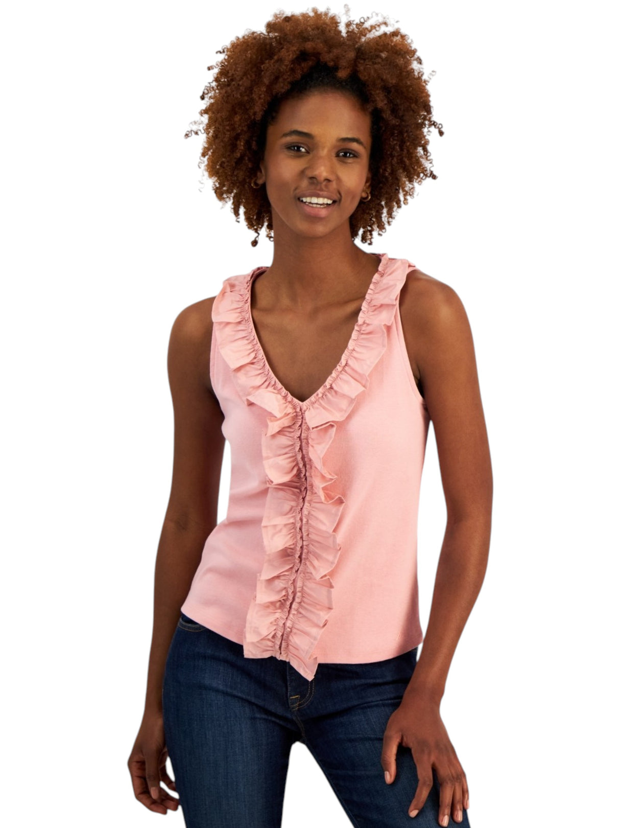 Image for Women's Ruffle Top,Pink