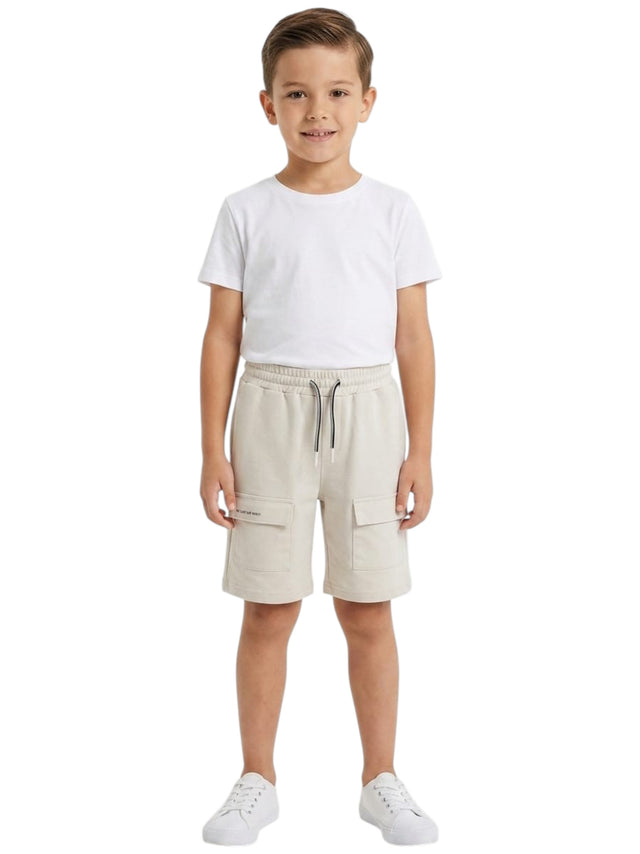 Image for Kids Boy's Plain Solid Short,Beige