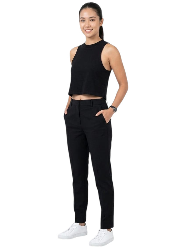 Image for Women's Plain Solid Top,Black