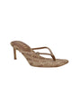 Image for Women's Rhinstones Ribbed Heeled Shoes,Gold