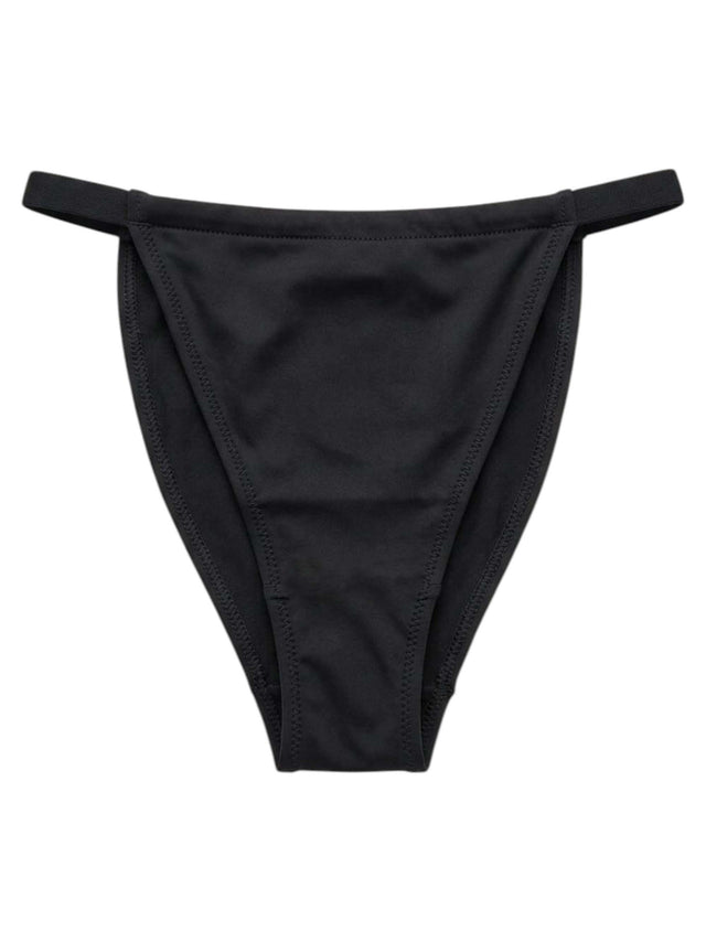 Image for Women's Plain Solid Bikini Bottom,Black