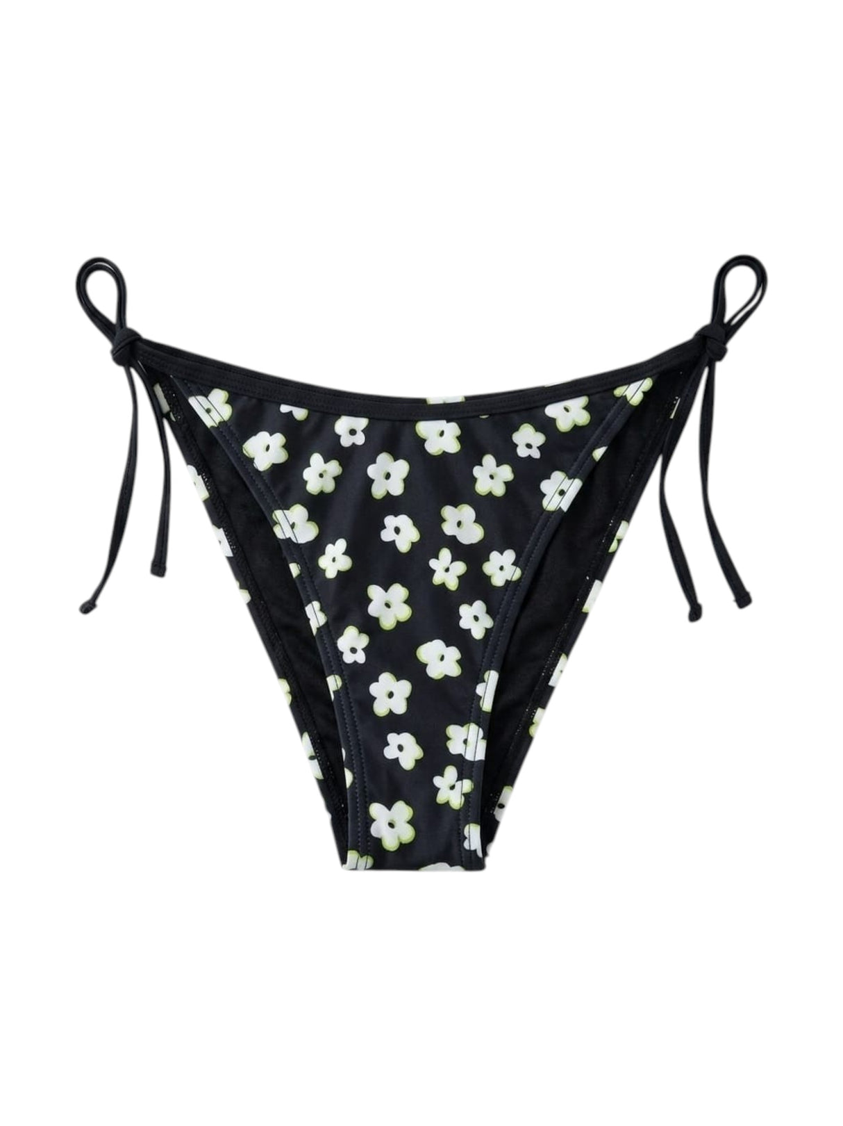 Image for Women's Floral Printed Bikini Bottom,Black