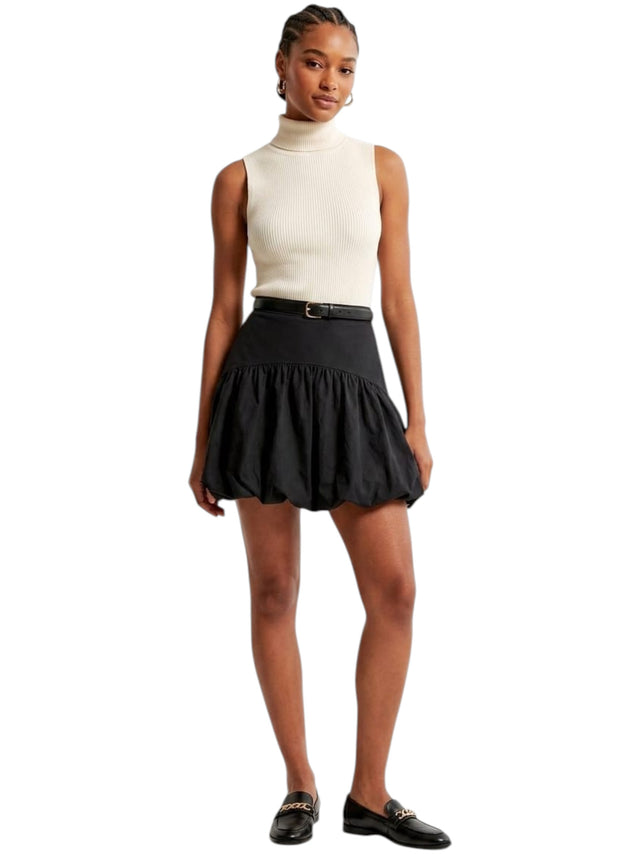 Image for Women's Plain Solid Skirt,Black