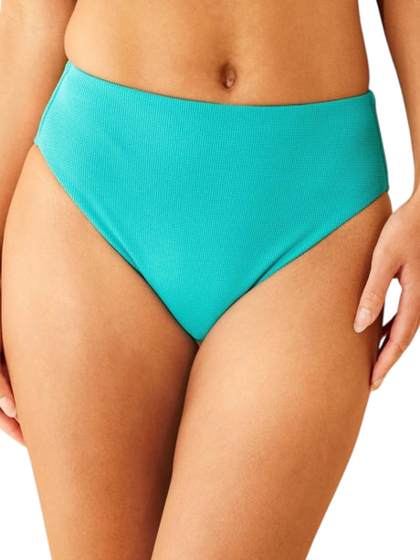 Image for Women's Textured Bikini Bottom,Dark Turquoise