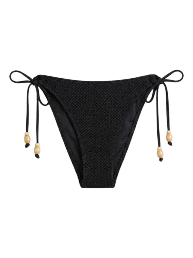 Image for Women's Textured Bikini Bottom,Black