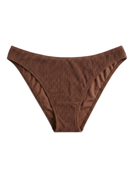 Image for Women's Textured Bikini Bottom,Brown