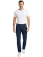 Image for Men's Plain Solid Jeans,Navy Blue