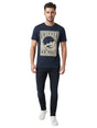 Image for Men's Printed Top,Navy