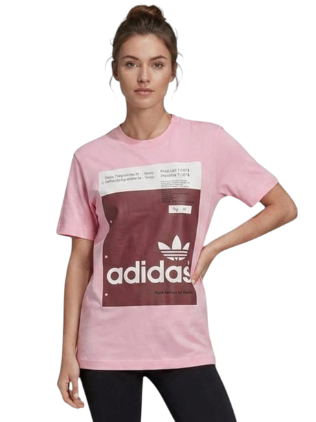 Image for Women's Brand Logo Printed Sport Top,Pink