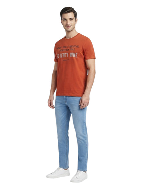 Image for Men's Printed Top,Brick