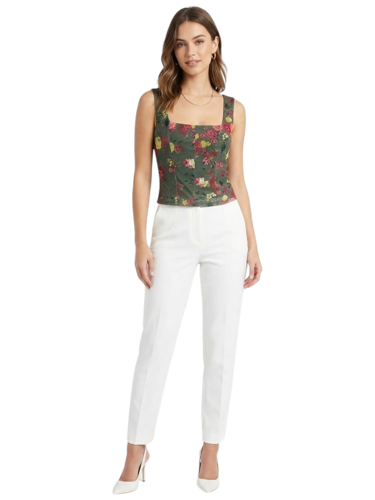 Image for Women's Floral Printed Top,Multi