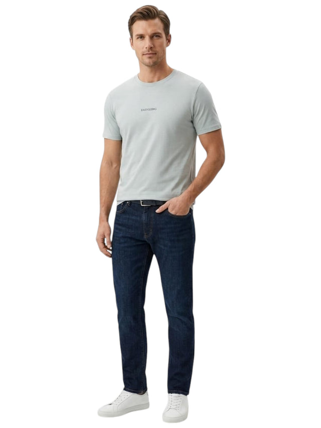 Image for Men's Plain Solid Top,Light Blue
