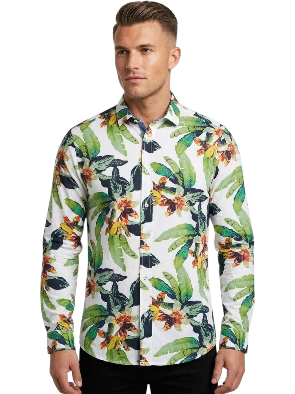 Image for Men's Printed Dress Shirt,Multi