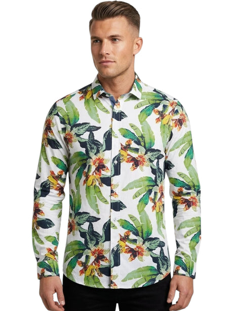 Image for Men's Printed Dress Shirt,Multi