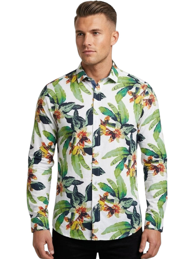 Image for Men's Printed Dress Shirt,Multi