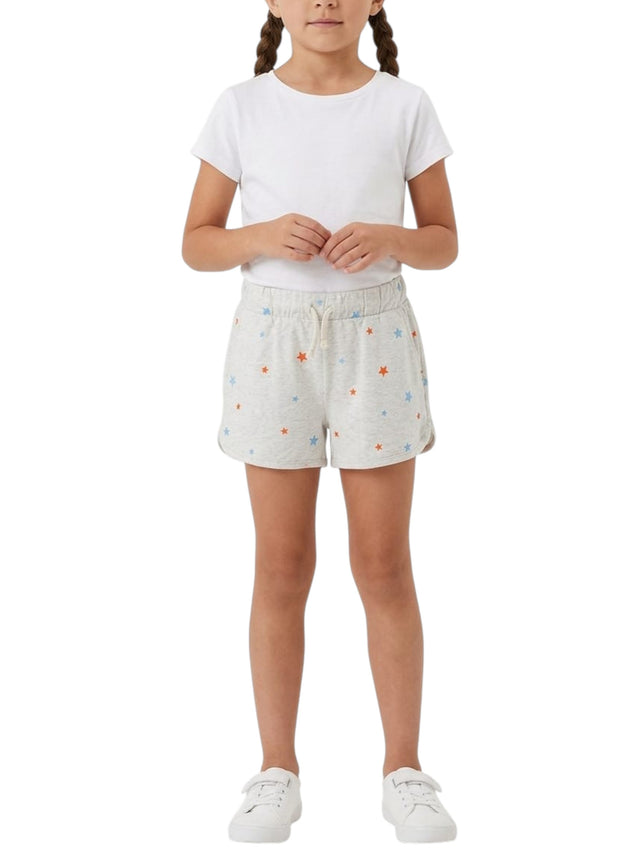 Image for Kids Girl's Printed Short,Light Grey