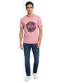Image for Men's Brand Logo Printed Top,Light Red