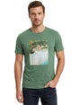 Image for Men's Printed Top,Olive