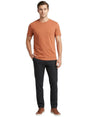 Image for Men's Plain Solid Top,Burnt Orange