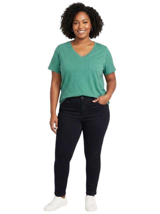 Image for Women's Plain Solid Top,Dusty Green