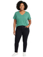 Image for Women's Plain Solid Top,Dusty Green