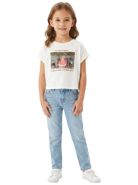 Image for Kids Girl's Printed Top,White
