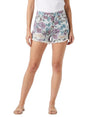 Image for Women's Ripped Printed Jeans Short,Multi