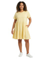 Image for Women's Plain Solid Dress,Yellow