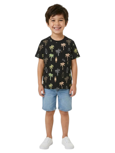 Image for Kids Boy's Printed Top,Black