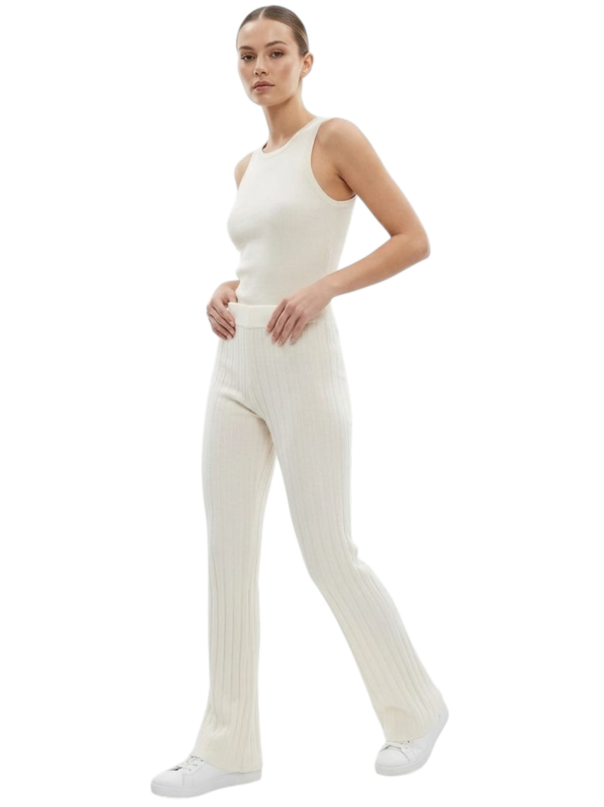 Image for Women's Striped Pant,Light Beige