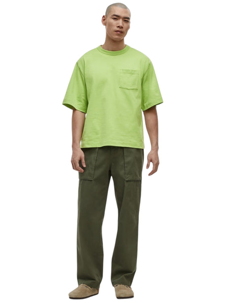 Image for Men's Plain Solid Top,Neon Green