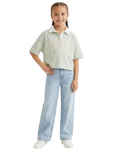 Image for Kids Girl's Printed Top,Mint
