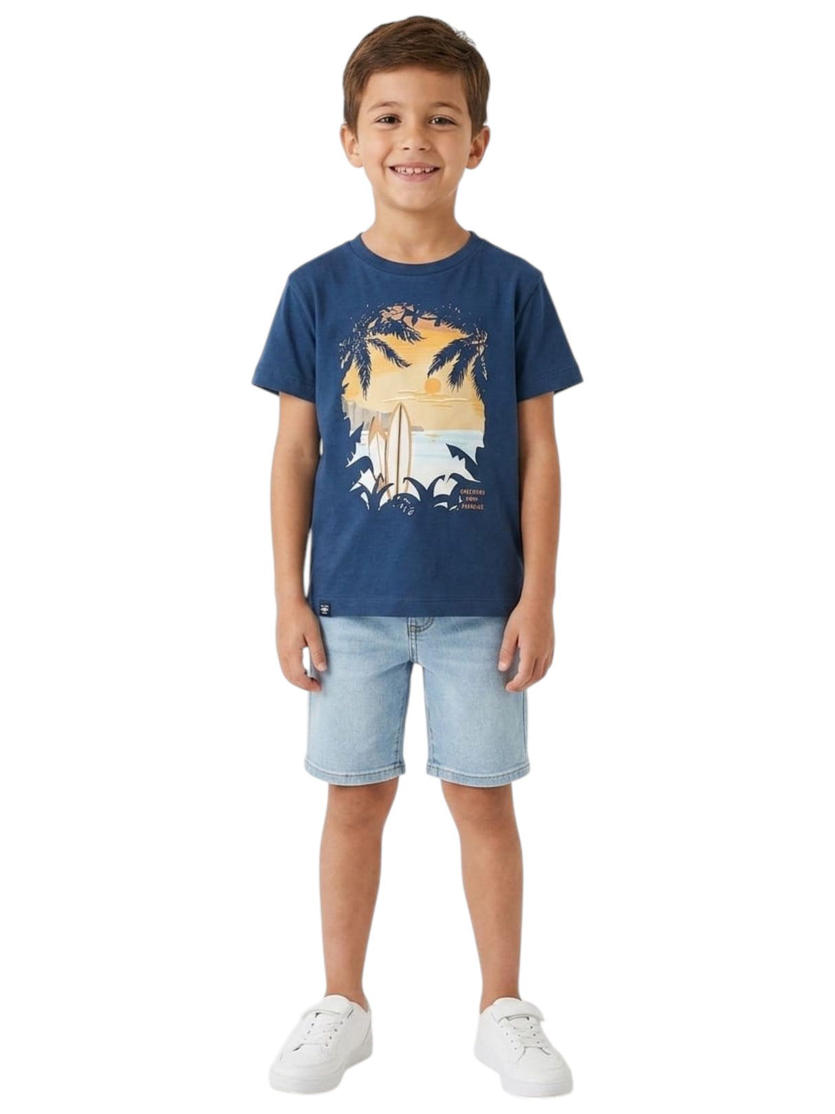 Image for Kids Boy's Printed Top,Navy