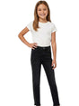 Image for Kids Girl's Side Rhinstones Strips Jeans,Black