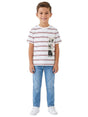 Image for Kids Boy's Stripped Top,White