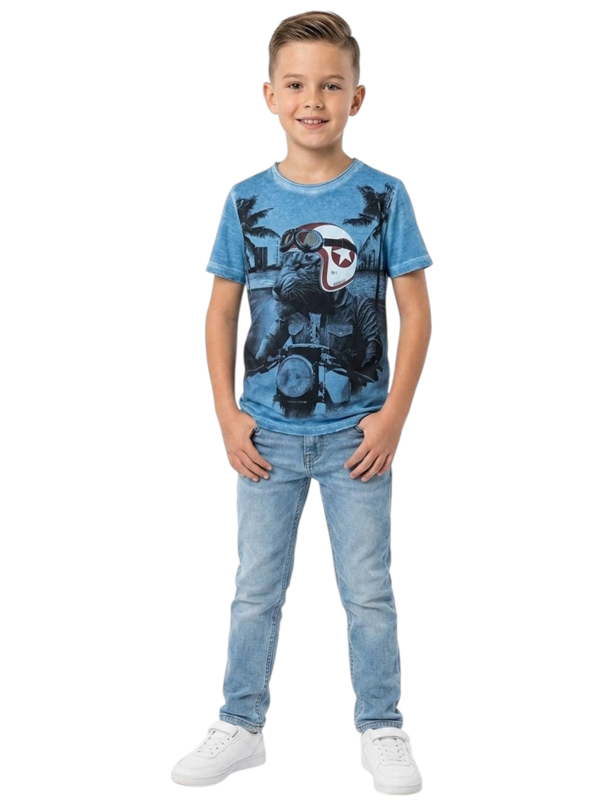Image for Kids Boy's Printed Top,Blue