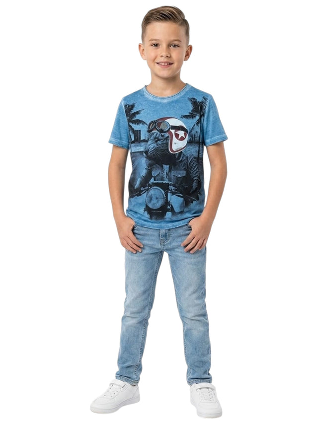 Image for Kids Boy's Printed Top,Blue