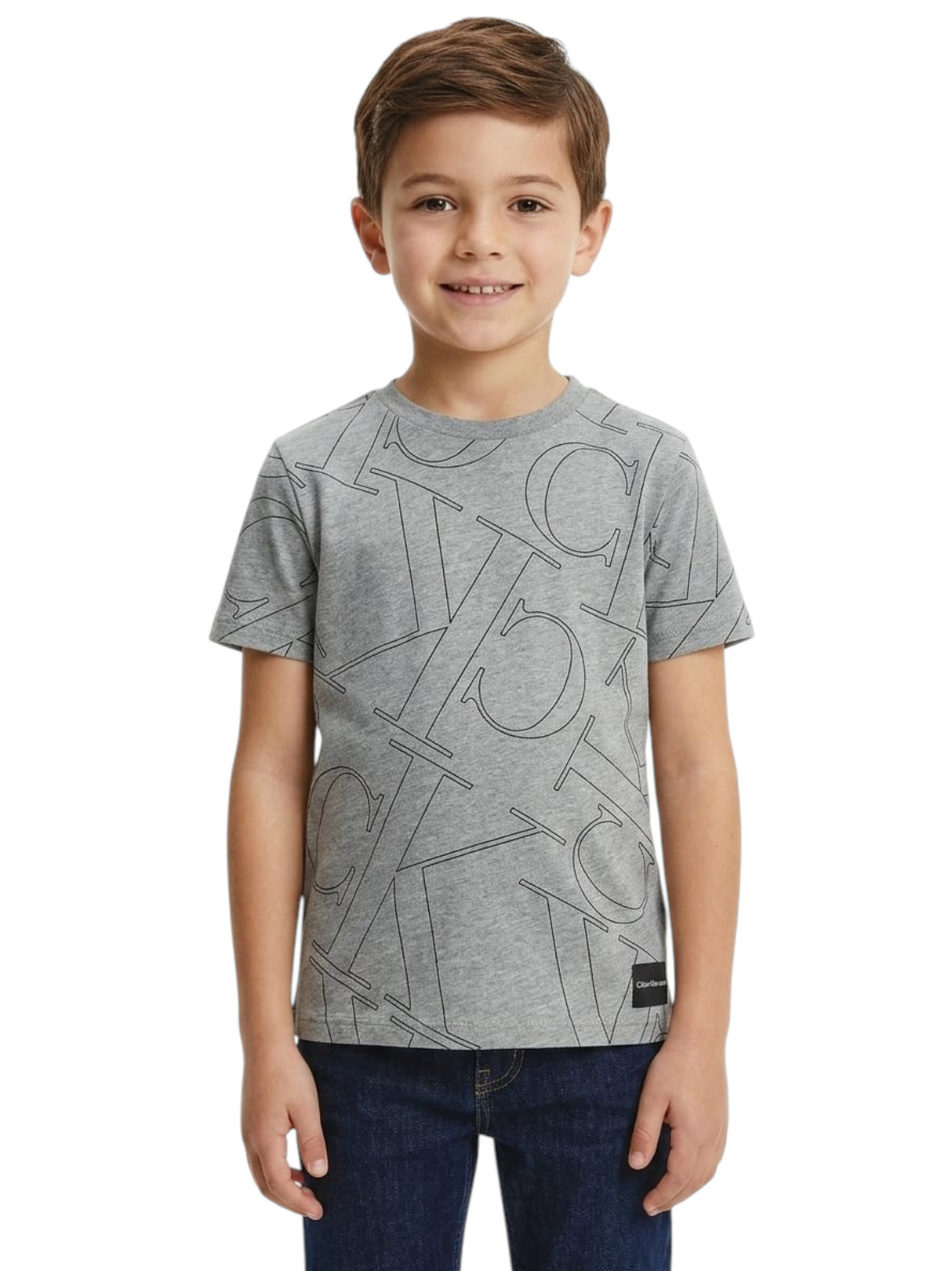 Image for Kids Boy's Printed Top,Grey