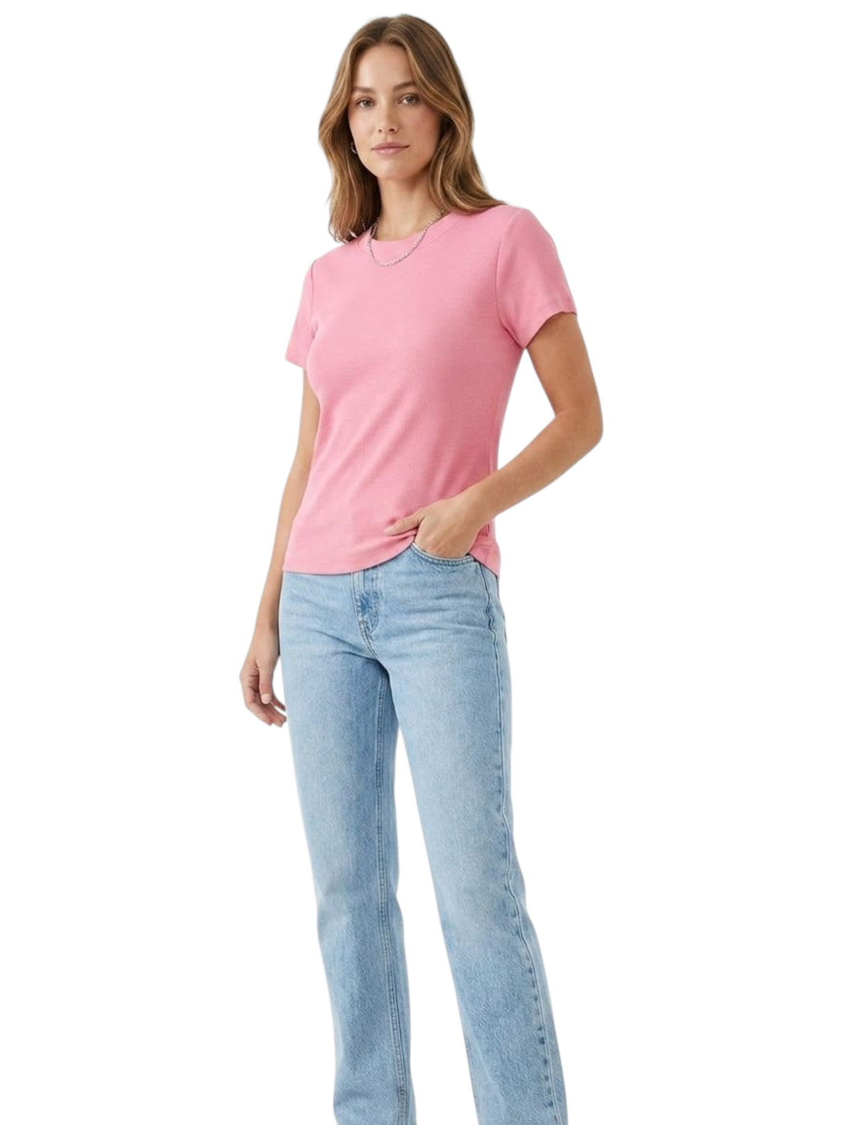 Image for Women's Ribbed Top,Pink