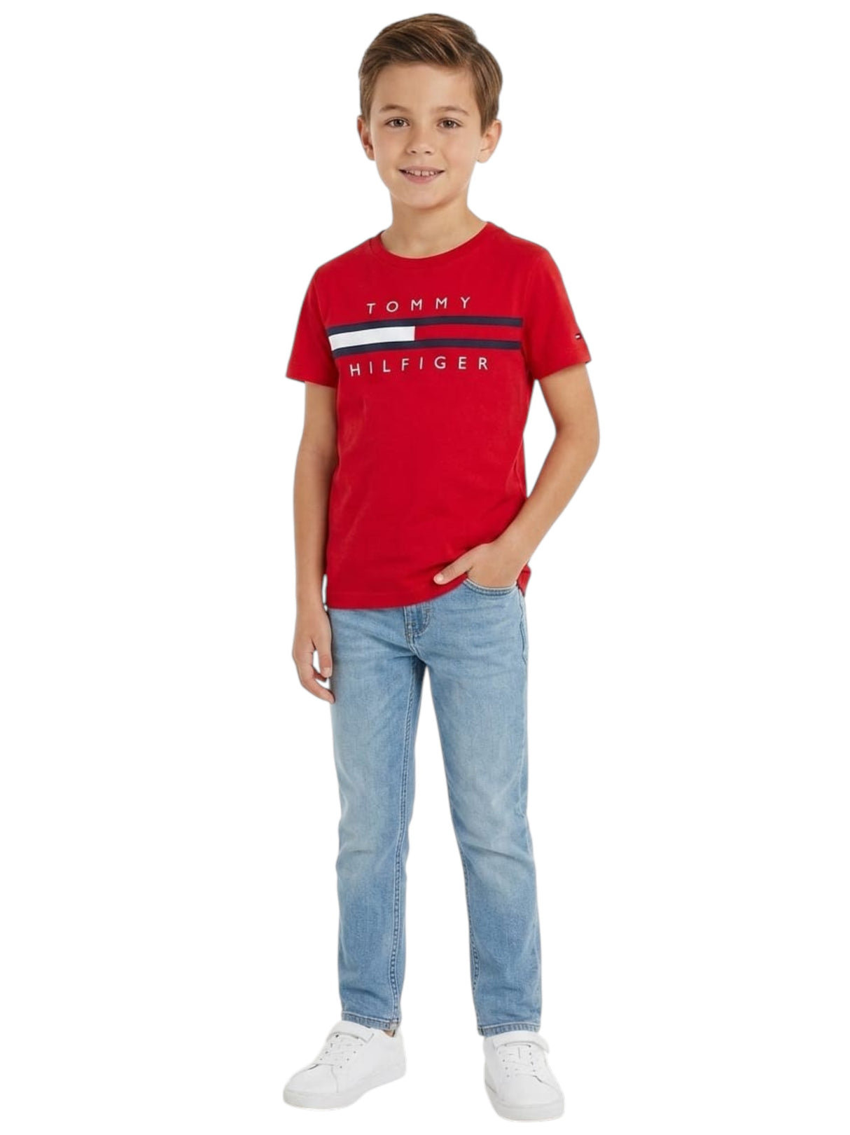 Image for Kids Boy's Printed Top,Red