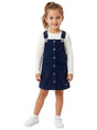 Image for Kids Girl's Plain Dress,Navy