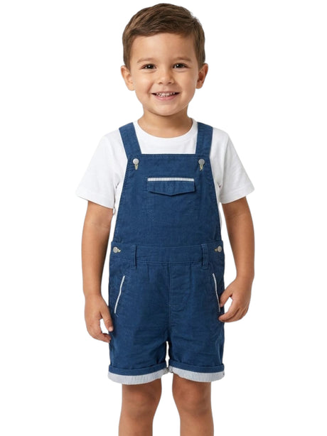 Image for Kids Boy's Plain Jumpsuit,Navy
