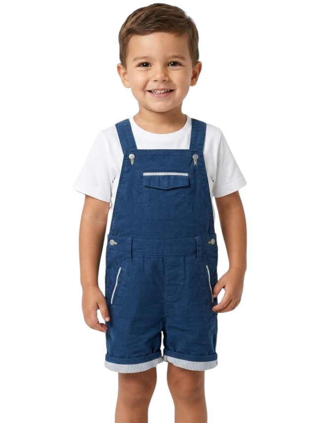 Image for Kids Boy's Plain Jumpsuit,Navy